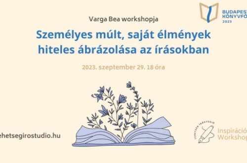 Az Inspiráció kreatív írás workshop minden hónap utolsó péntekjén jelentkezik a Budapest 150 – Könyvfőváros 2023 eseménysorozat támogatásával.