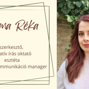 Kozma Réka szerkesztő
