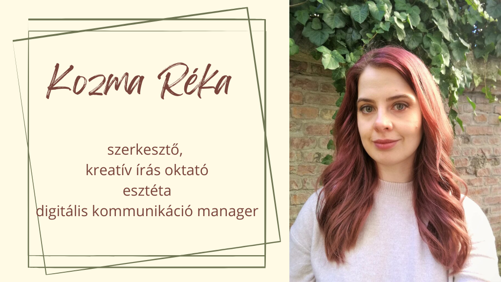 Kozma Réka szerkesztő